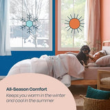 Linenspa White Down Alternative Comforter and Duvet Insert, for Full Size Bed – All-Season Comforter with Box Stitch and 8 Duvet Loops – Bedding for Kids, Teens, and Adults Linenspa