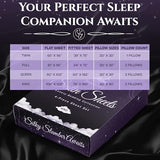 SLEEP SANCTUARY Satin Sheets King Size – 4 Piece Luxury Silky Bed Set, Softer Than Silk, 15" Deep Pocket, Cooling & Wrinkle-Free, Moisture-Wicking & Breathable for Hair & Skin (Black) SLEEP SANCTUARY