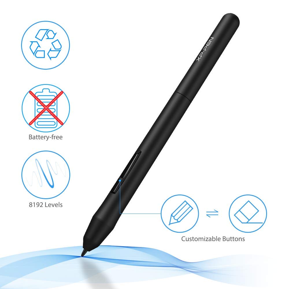 Drawing Tablet XPPen StarG640 Digital Graphic Tablet 6x4 Inch Art Tablet with Battery-Free Stylus Pen Tablet for Mac, Windows and Chromebook (Drawing/E-Learning/Remote-Working) XP-PEN