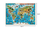 Ravensburger Animals of The World 300 Piece XXL Jigsaw Puzzle forKids - | Unique Piece Design | Anti-Glare Surface | Skill-Building, Fun Activity | Amazon Exclusive Ravensburger