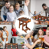 Giantex 27in Folding Foosball Table with 2 Mini Footballs, Score Keepers - ASTM Certified for Indoor Recreation, Great for Family Game Nights and Parties Giantex