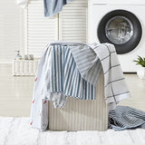 Nautica - Queen Sheets, Cotton Percale Preppy Bedding Set, Crisp & Cool, Lightweight & Breathable (Coleridge Stripe Blue, Queen) Nautica