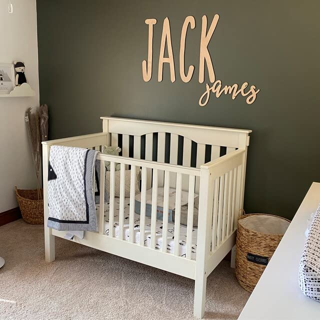 Custom Name Sign - First and Middle Name Sign - Personalized Wood Name Decor, Nursery Decor Kobasic Creations