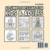 Manga Anime – A Bold & Easy Coloring Book: 40 Cozy Hygge Japan-Inspired Designs for Kids, Teens & Adults Majosta