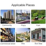 Steel Frame Outdoor Indoor Bench, Outdoor Benches Weatherproof, Art Deco Alloy Picnic Bench, All Weather Resistant Backless Patio Garden Bench, for Garden, Porch, Park, Balcony, Outside(Yellow,180CM/7 FQWYNMZ