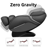 iRest SL Track Massage Chair Recliner, Full Body Massage Chair, Zero Gravity, Bluetooth Speaker, Airbags, Heating, 53.15" SL Track, Extendable Footrest and Foot Massage (Black) iRest
