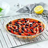 4 Packs Glass Pie Plates, MCIRCO Deep Pie Pans Set (7"/8"/9"/10"), Pie Baking Dishes with Handles for Baking and Serving, Clear M MCIRCO