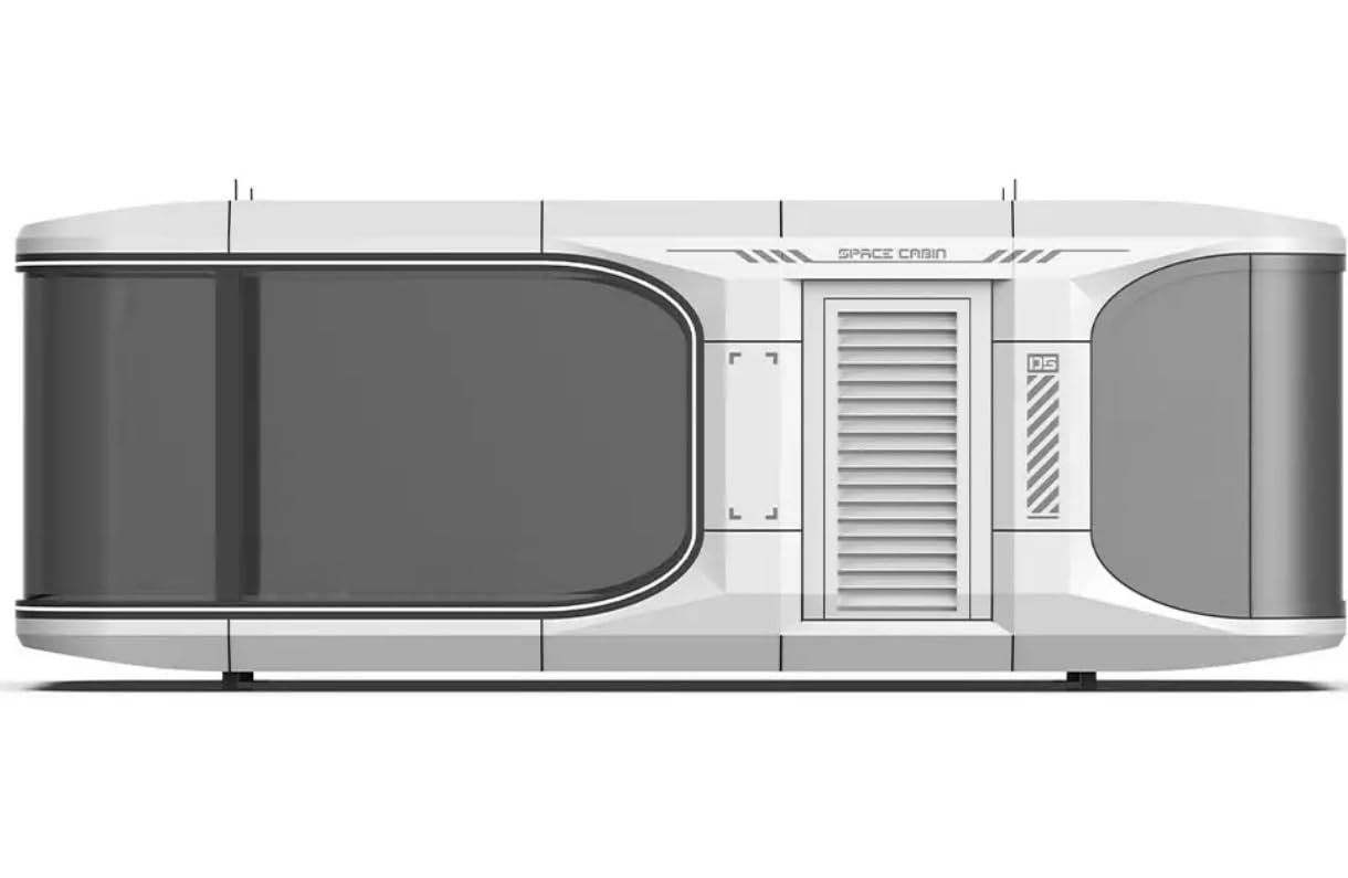 Ultimate Solution for Modern, Portable Living: Prefabricated Mobile Capsule House/Hotel, 30x10.5x10Ft, 315 Sqft. Withstands high Winds, Offers on-The-go Convenience, Full Bathroom Included.