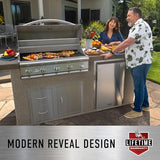 Bull Outdoor Products Premium Components for Outdoor Kitchen BBQ Island 38" 3 Drawer Door Combo with Reveal Bull Outdoor Products