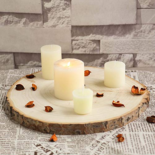 BalsaCircle 11-15-Inch Wide Natural Round Poplar Wooden Slices Party Tabletop Centerpieces - Wedding Party Crafts Home Decorations BalsaCircle BalsaCircle Centerpieces