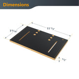 POWERTEC Table Saw Tapering Jig, Small Parts Taper Jig with 3/4" x 3/8" Miter Bar, Adjustable Hold Down Clamp, Non-Slip Grip Strips, Ergonomic Handle - Table Saw Jig Accessories (71875) POWERTEC