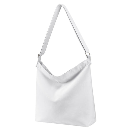 Draw blank White Women's blank large Size Canvas Crossbody Tote Handbags Shoulder Bag Hobo Casual Tote Diy/gifts/aesthetic/personalized Draw blank