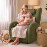 EONIX Stylish Power Glider Rocker Recliner Chair, Dual Motor Independently Controlled Footrest and Backrest, Detachable Headrest, Lazy Boy Recliner for Living Room, SXXY010041, Olive Green