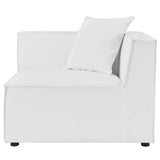 Modway EEI-4381-WHI Saybrook Patio Upholstered 4-Piece Sectional Sofa in White Modway