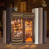 Book Nook Kit for Adults, Booknook DIY Miniature House Kit, 3D Wooden Puzzles for Adults, Wood Gifts for Book Lovers Women Friends - Magic Wand Shop
