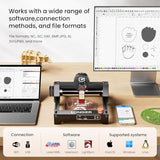 Longer Ray5 5.5W Mini Laser Engraver, DIY CNC, High-Speed Laser Cutter up to 12000 mm/min, Phone App Control, Engraving & Cutting Machine for Wood/Metal/Acrylic/Leather, 130×130 mm Working Area, Longer