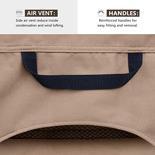 ULTCOVER Waterproof Patio Chair Cover – Outdoor Lounge Deep Seat Single Lawn Chair Cover 4 Pack Fits Up to 28W x 30D x 32H inches ULTCOVER