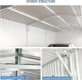 Jaxenor Outdoor Storage Shed 20x13 FT, Sheds & Outdoor Storage Clearance - Metal Garage Shed for Car, Truck, Bike, Lawnmower - Backyard Tool House Building with 2 Doors and 4 Vents Jaxenor