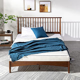 Zinus Linda Mid Century Solid Wood Platform Bed Frame with Spindled Headboard - Full Size Zinus