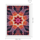 TZTTZT Diamond Art Kits for Adults - Fiery Floral Kaleidoscope Pattern Diamond Painting Kits for Adults Beginner, Frameless Diamond Painting Craft for Home Wall Decor TZTTZT