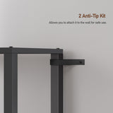 TUTOTAK Bookshelf, 6-Tier Tall Book Shelf, Narrow Bookcase for Small Space, DIY Stackable Bookshelf, for Living Room, Office, Study, Entryway, Industrial, Black BS01BK006 TUTOTAK