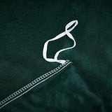 Ydtwnyq Satin Duvet Cover Set 3 Pieces Luxury Dark Green Silk Duvet Cover Super Soft Silky Bedding Set Twin Size 68"x90"inchs with 2 Pillowcases Ydtwnyq