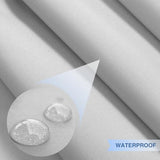 E&K Sunrise 8' x 18' Waterproof Sun Shade Sail Outdoor Rectangle Canopy Shade Cover UV Block for Pergola Patio Backyard Garden Deck (Light Gray) E&K