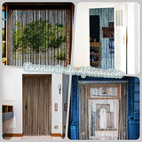 YaoYue Beaded Curtain Door String Curtains for Doorway Tassels Beads Hanging Fringe Hippie Room Divider Window Hallway Entrance Wall Closet Bedroom Privacy Decor (39×79in/100×200cm, Coffee) YaoYue