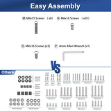 SHW Memory Preset Electric Height Adjustable Standing Desk, 48 x 24 Inches, White SHW