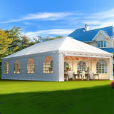 Quictent 20x40 Party Tent Heavy Duty West Coast Frame Tent Outdoor White Commercial Gazebo Rental Wedding Canopy (with Sides) Quictent