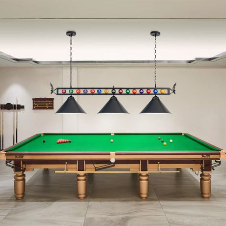 LuoliiTa Pool Table Light, 58" Billiard Light for 7' 8' 9' Pool Table, Hanging Billiards Light for Billiard Room, Game Room, Restaurant, Coffee Shop LuoliiTa