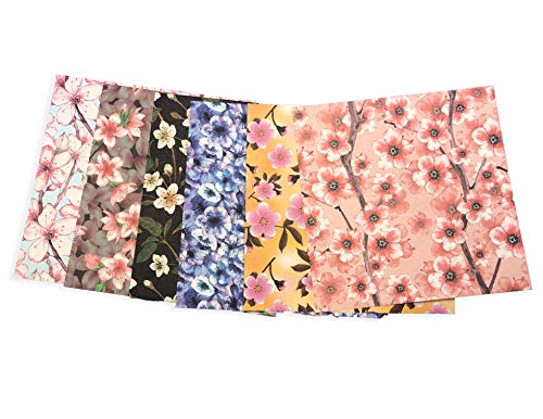 Origami Paper 500 sheets Cherry Blossoms 4" (10 cm): Tuttle Origami Paper: Double-Sided Origami Sheets Printed with 12 Different Illustrated Patterns - WoodArtSupply