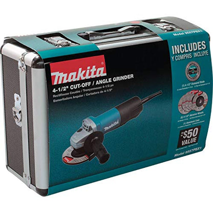 Makita 9557PBX1 4-1/2" Paddle Switch Cut-Off/Angle Grinder - WoodArtSupply