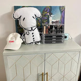 HLR Green Accent Cabinet with Gold Trim,Storage Cabinet with 2 Doors,Modern Wooden Sideboard for Living Room, Kitchen, Office and Hallway HLR