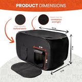 Pexter Cat Litter Box Enclosure, Discreet and Hidden Litter Box, Kitty Litter Trap Design with Easy-Clean Feature, Scoop and Deodorizer Storage Pockets, Lightweight and Waterproof PEXTER