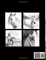 HORSES: Relaxation Coloring Book for Adults & Teens WoodArtSupply