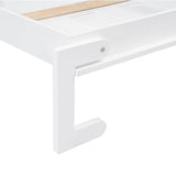 THINK 30 Murphy Bed with LED Light, Can be Folded into a Cabinet, Hidden Wall Bed Cabinet, Twin Size, White THINK 30