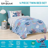 Jay Franco Disney Lilo and Stitch Twin Size Comforter Set - 4 Piece Bedding Includes Sheet Set, Pillow Covers & Bonus Duffle Bag - Super Soft Kids Bedding Jay Franco