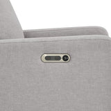 babyGap Harlowe Power Recliner with USB-A & Charging Port by Delta Children - Greenguard Gold Certified – Stain-Resistant Performance Fabric is Oeko-TEX Standard 100 Certified, Ash