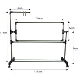 Needlework Floor Frame, Adjustable Cross Stitch Craft Stand, Standing Embroidery Lap Table, for Art Craft Sewing Holder JDH