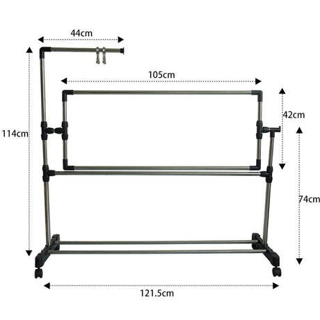 Needlework Floor Frame, Adjustable Cross Stitch Craft Stand, Standing Embroidery Lap Table, for Art Craft Sewing Holder JDH
