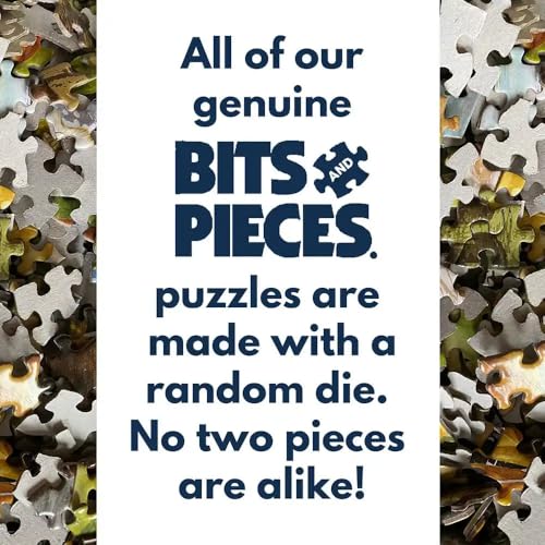 Bits and Pieces – 500 Piece Jigsaw Puzzle for Adults – Fill'er Up - Old Fashioned Gas Station Car Jigsaw Puzzle by Artist Bigelow Illustrations, Completed Puzzle Size: 18" x 24"