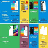 INNOSUB 5-Pack White Sublimation iPhone 15 Pro Max Cases with Aluminum Inserts, Rubber Protective Cases for Custom Designs, Ideal for Heat Press Printing INNOSUB