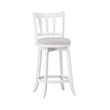 HILLSDALE Presque ISLE Wood Counter Height Swivel Stool White Hillsdale