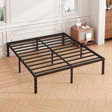 Hafenpo 12 Inch King Bed Frame -Sturdy Metal Platform King Size, No Box Spring Needed, Heavy Duty, Easy Assembly, Strong Bearing Capacity, Under Bed Storage, Black Hafenpo