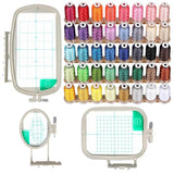 Brother PE545 Embroidery Machine with with 4 Embroidery Hoops, Accessories & 40 Spools of Polyester Embroidery Thead