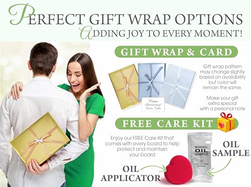 Walnut Artisan Personalized Cutting Boards,Mother's Day, Custom Wedding, Anniversary or Housewarming Gift Idea, Wood Engraved Charcuterie Board for Couples and Newlyweds, Monogram Initial Design 030 Walnut Artisan Gallery