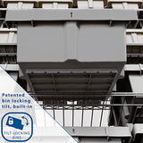 Seville Classics Heavy Duty NSF Bin Rack Solid Steel Wire Shelving Storage Unit, Patented Organizer for Garage, Warehouse, Office, Restaurant, Seville Classics