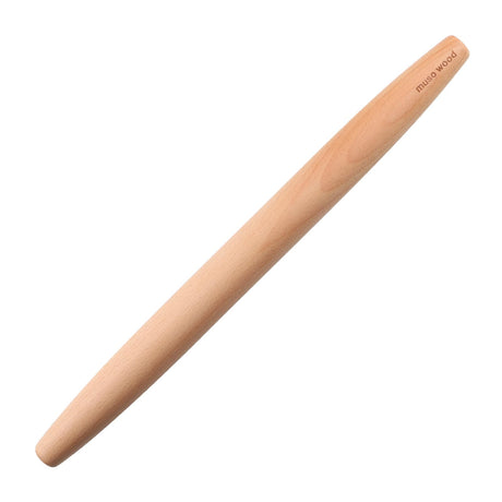 Muso Wood Wooden French Rolling Pin for Baking, Beech Wood Tapered Rolling Pin for Fondant Pie Crust Cookie Pastry(French 15.75-Inch) muso wood