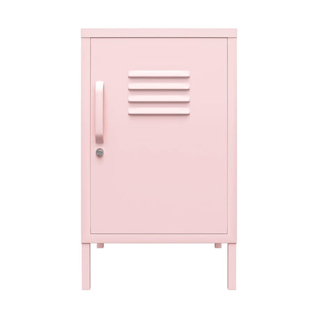 Novogratz Cache Metal Locker End Table, Bashful Pink Novogratz